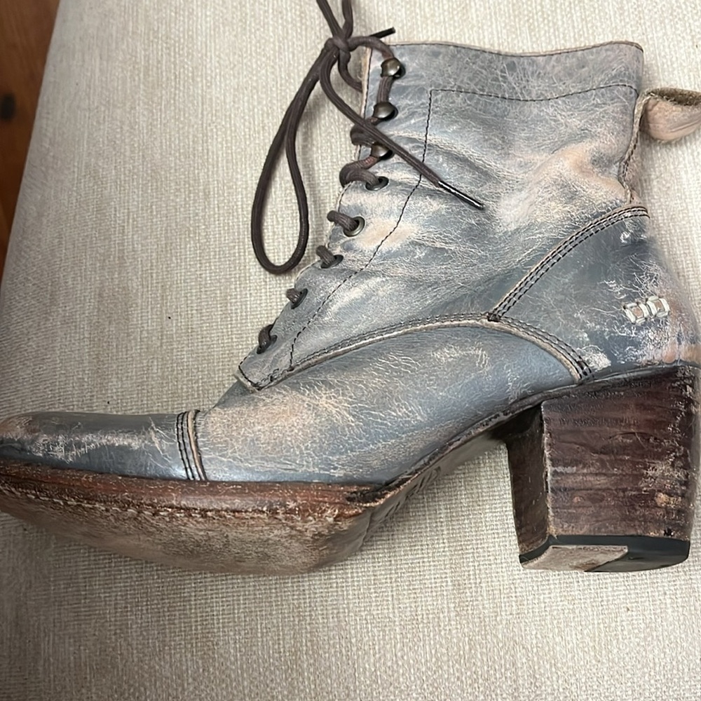 Bed Stu Gray Lace Up Boots with Distressed Finish size 11 - Picture 6 of 8
